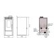 Poêle à granules étanche canalisable - INTERSTOVES Marina 11 kW