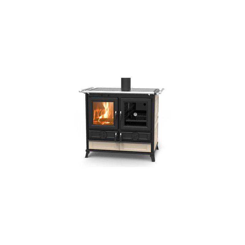 Cuisinière à bois en céramique - THERMOROSSI Viola Evo 12.1 kW