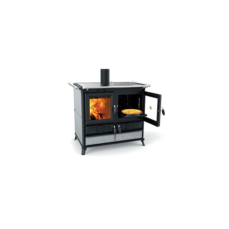 Cuisinière à bois en pierre - THERMOROSSI Viola Evo Stone 12.1 kW