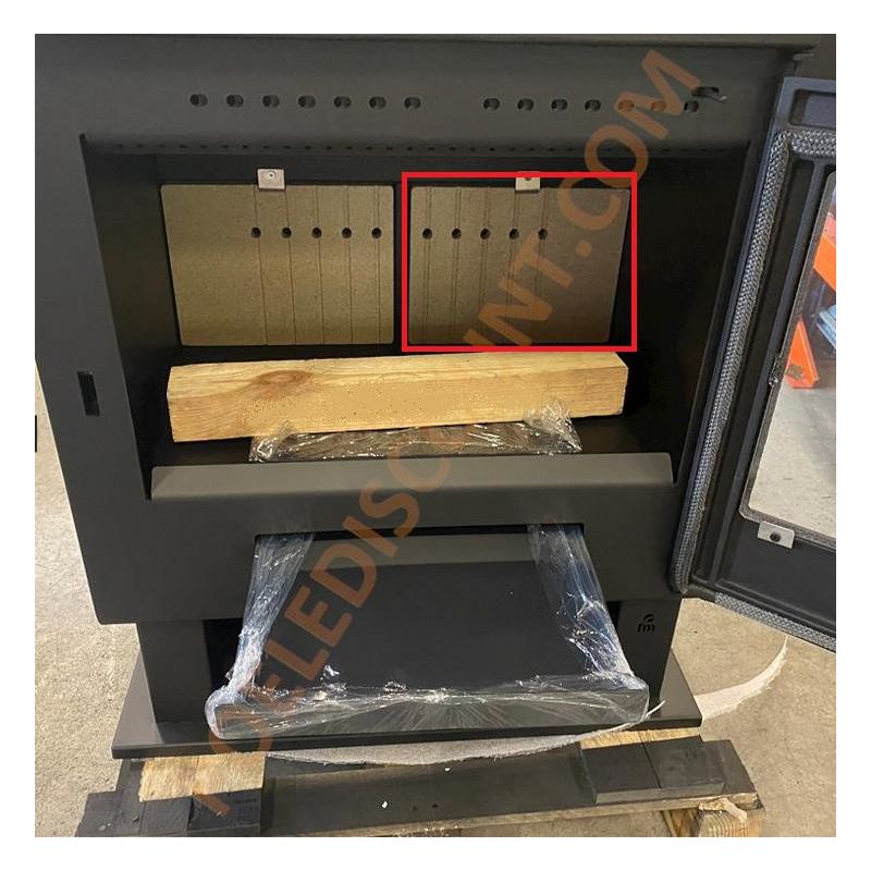 Plaque vermiculite droite - JERSEY FIREMATIC WOOD