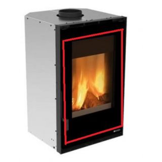 Vitre vitrocéramique - INSERTO 50 Verticale Crystal BII Ventilato - LA NORDICA