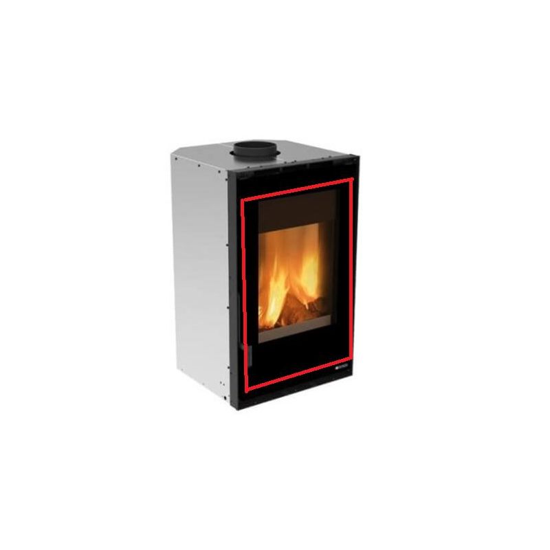 Vitre vitrocéramique - INSERTO 50 Verticale Crystal BII Ventilato - LA NORDICA