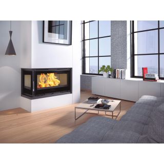 Insert à bois 2 faces ventilé - FIREMATIC Eden-I 13.3 kW