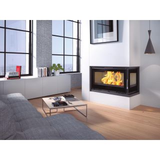 Insert à bois 2 faces ventilé - FIREMATIC Eden-D 13.3 kW