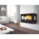 Insert à bois avec prise d'air 3 vitres ventilé - FIREMATIC Olly 13.3 kW