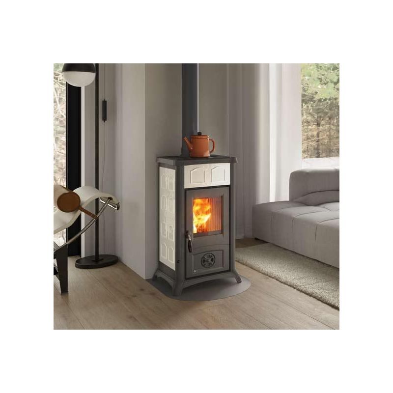 Poêle à bois en faïence - LA NORDICA Gemma 7,3 kW
