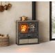 Cuisinière à bois raccordable en pierre - LA NORDICA Rosetta.16 Petra 7.9 kW