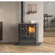 Cuisinière à bois raccordable - LA NORDICA Rosetta Sinistra.16 Steel 7.9 kW