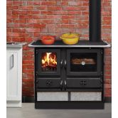 Thermo cuisinière à bois - INTERSTOVES Magnum Hydro SD pierre 14 kW