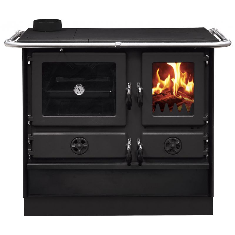 Thermo cuisinière à bois - INTERSTOVES Magnum Hydro SG steel 14 kW