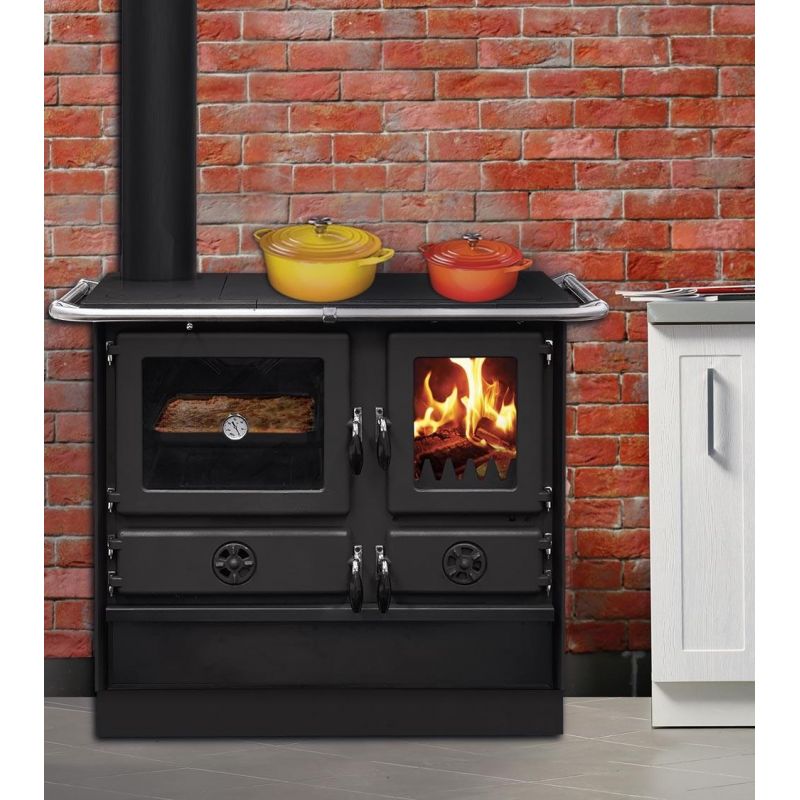 Thermo cuisinière à bois - INTERSTOVES Magnum Hydro SG steel 14 kW
