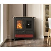 Cuisinière à bois en céramique raccordable - THERMOROSSI Violetta Evo 8.2 kW