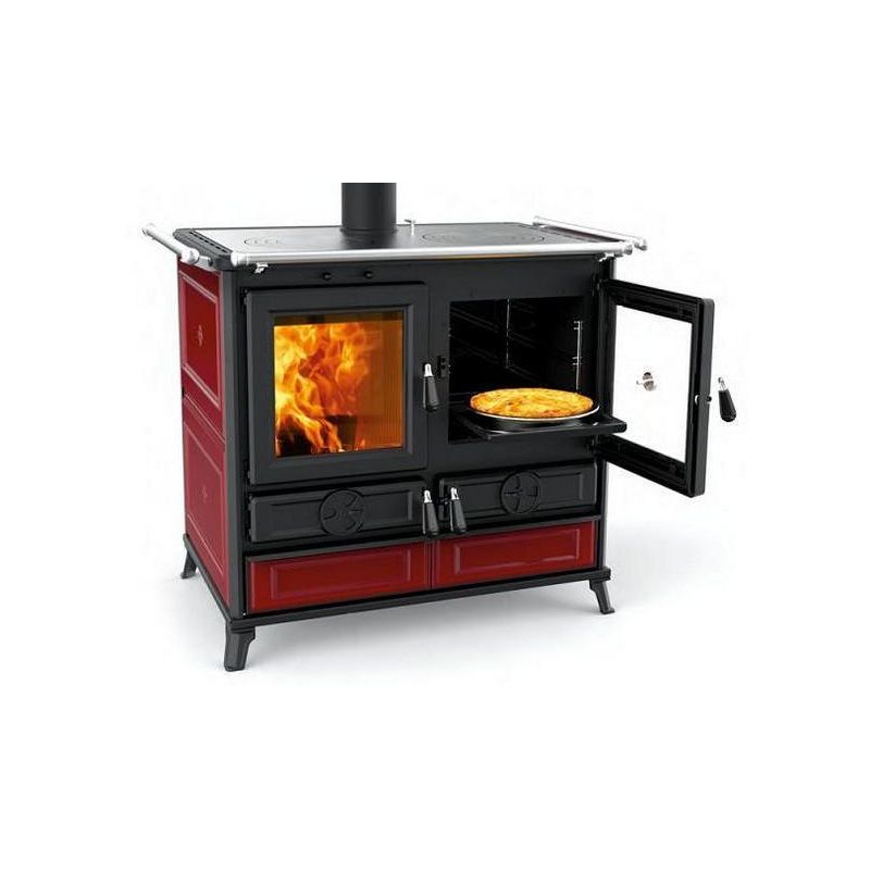 Cuisinière à bois en céramique - THERMOROSSI Viola Evo 12.1 kW