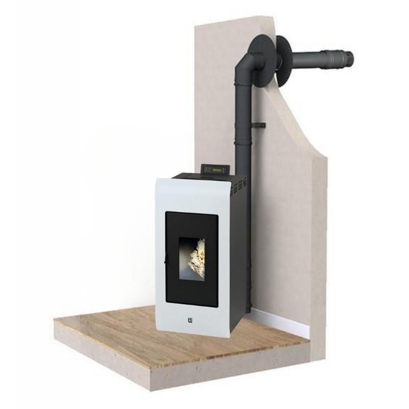 Poêle à granules étanche - INTERSTOVES Zara 9 8.2 kW