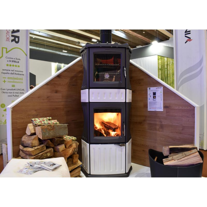 Poêle à bois avec four - LINCAR Monella 185 10.5 kW