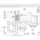 Vitre de four pour CORTINA FORNO - LA NORDICA