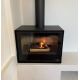 Poêle à bois raccordable sur pieds - BRONPI Cairo 70 Box 12 kW