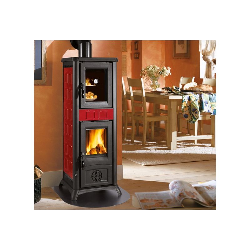 Poêle à bois avec four - LA NORDICA Gemma Forno 5.0 Ceramica 7.3 kW