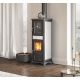 Poêle à bois avec four - LA NORDICA Gemma Forno 5.0 Ceramica 7.3 kW