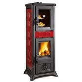 Poêle à bois avec four - LA NORDICA Gemma Forno 5.0 Ceramica Bordeaux 7.3 kW