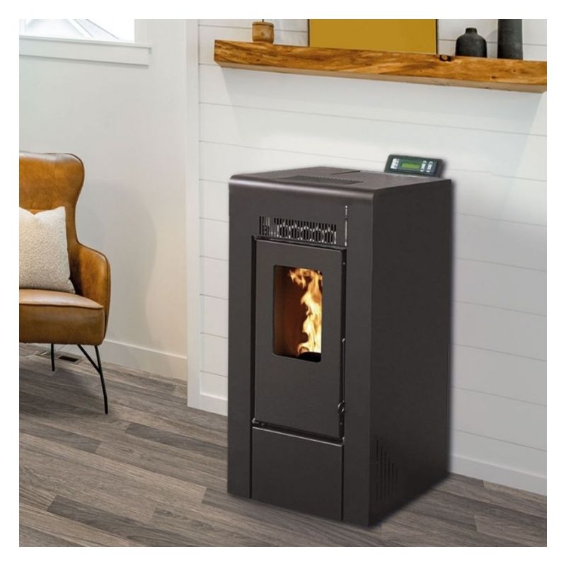 Poêle à granules étanche - INTERSTOVES Gioia 9 kW