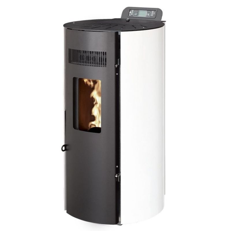 Poêle à granules rond étanche - INTERSTOVES Léandro 9 8kW