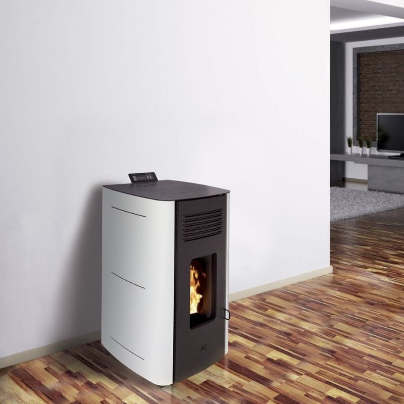 Poêle à granules hydraulique étanche - INTERSTOVE Elio 13 kW