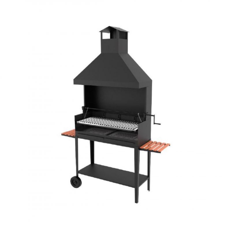 Barbecue bois/charbon à manivelle - FM CALEFACCION - BVE-104