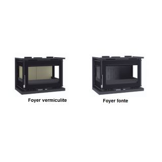 Insert à bois 3 faces ventilé - FIREMATIC Dali 12.6 kW