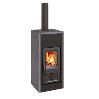 Poêle à bois raccordable en pierre - LA NORDICA Asia 5.0 7 kW
