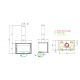 Insert à bois raccordable - LA NORDICA Inserto 80 Wide 5.0 12.4 kW