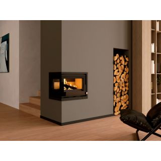 Insert à bois 2 faces ventilé - FIREMATIC Lora-I 12.6 kW