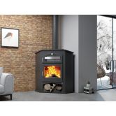Poêle à bois d'angle avec four - FIREMATIC Seattle 9.5 kW