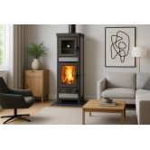 Poêle à bois avec four en pierre - THERMOROSSI Anna Evo5 Stone 12.5 kW