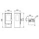 Poêle à bois 3 vitres raccordable - BRONPI Estrella 7 kW
