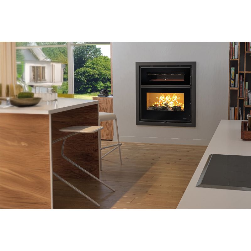 Insert à bois ventilé canalisable avec four - BRONPI Denver 15 kW
