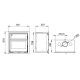 Insert à bois ventilé canalisable avec four - BRONPI Denver 15 kW