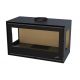 Poêle à bois 3 vitres ventilé pose libre - BRONPI Bimba 90 3C 13 kW
