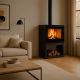 Poêle à bois raccordable avec bûcher - FIREMATIC Toronto - S 65 12.6 kW