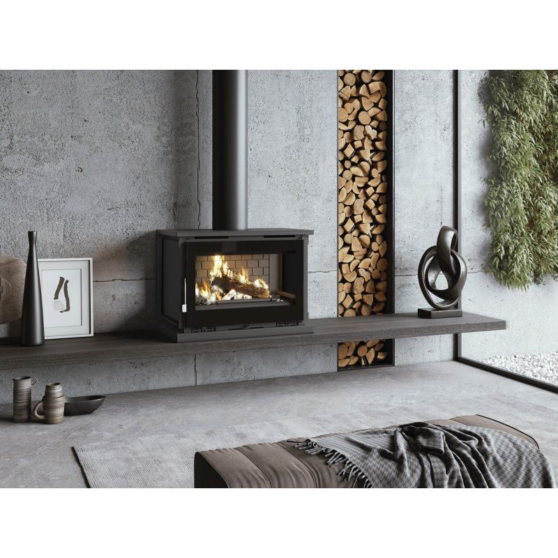 Poêle à bois ventilé 3 faces - FIREMATIC Montréal 13 kW