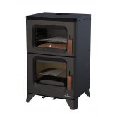 Poêle à bois raccordable avec four - BRONPI Hilton-H 6 kW