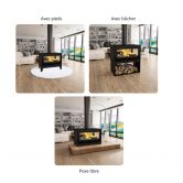Poêle à bois double face - BRONPI Cairo 90-D Box 13 kW