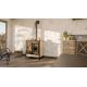 Cuisinière à bois céramique - THERMOROSSI Melissa Evo Maiolica 7.8 kW