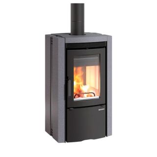 Poêle à bois raccordable en pierre - LA NORDICA Ester 5.0 8 kW