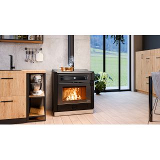 Cuisinière à bois - THERMOROSSI Aurora 80 7.9 kW