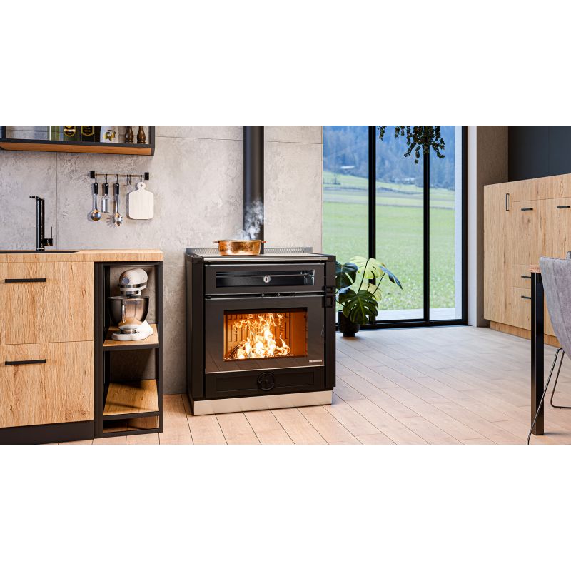 Cuisinière à bois - THERMOROSSI Aurora 80 7.9 kW