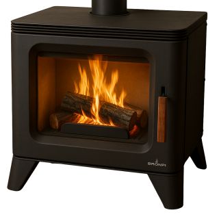 Poêle à bois en fonte raccordable - BRONPI Orly 6 kW