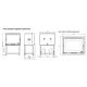 Insert à bois premium - THERMOROSSI Skyline 540 7.9 kW