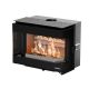Insert à bois 3 vitres premium - THERMOROSSI Panorama 5.7 kW
