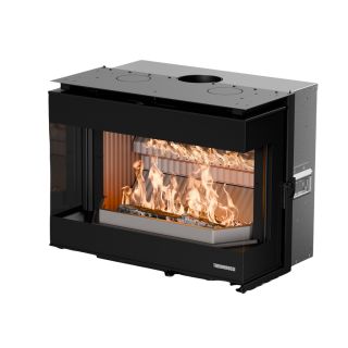 Insert à bois 3 faces premium - THERMOROSSI Panorama 5.7 kW